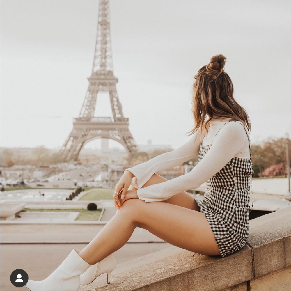 Gingham mini dress